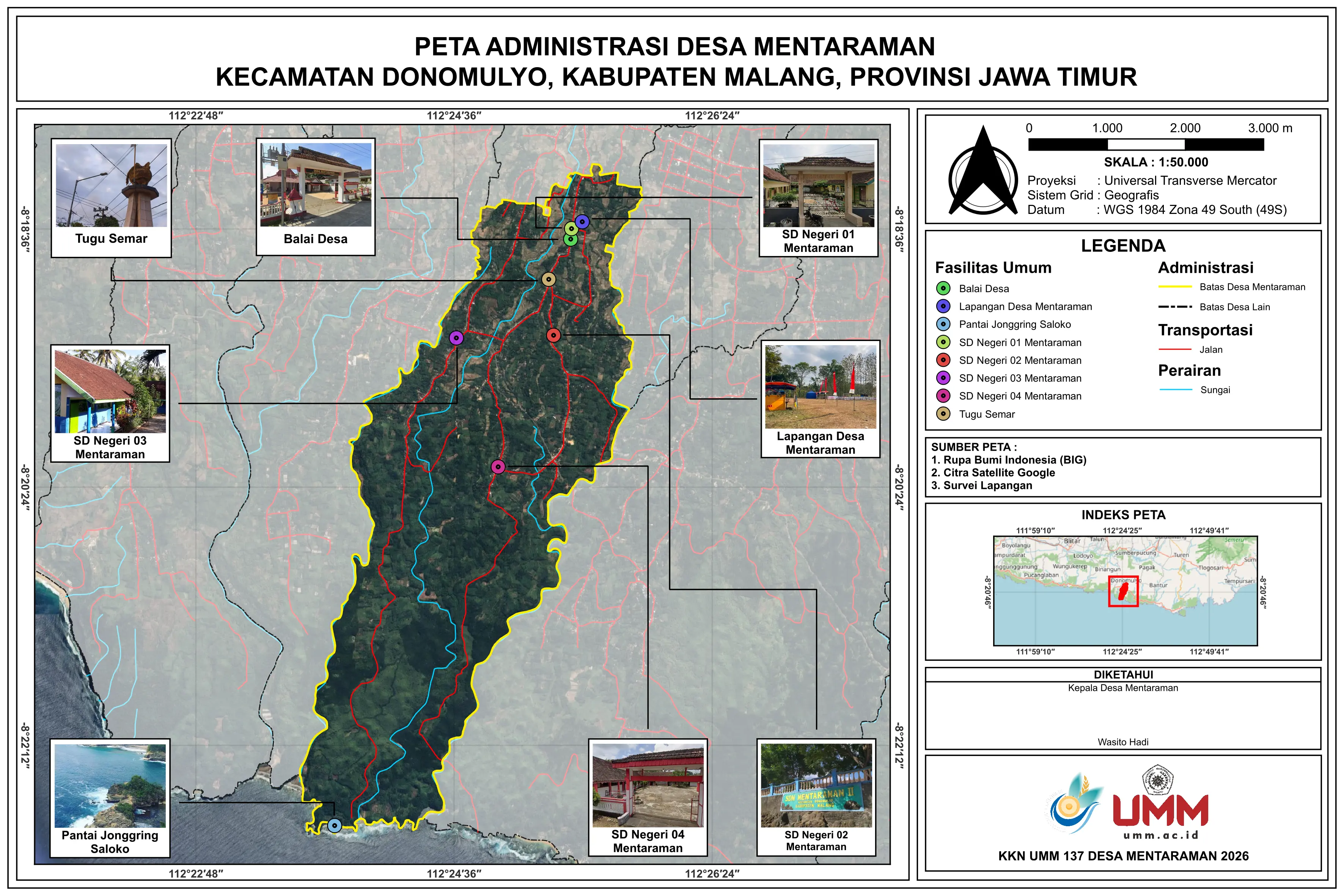 Peta Desa Mentaraman